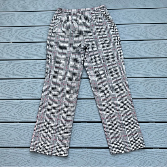 BLEYLE FOR HOOPER 100% Virgin Wool Vintage Plaid Pull On Slacks Size Women’s 16 - Picture 2 of 9